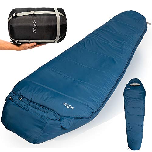 190 x 84 cm / 1kg Olivgrün Leichter Kompakter Schlafsack Ideal für Frühling und Sommer Semoo Deckenschlafsack