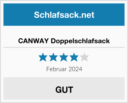  CANWAY Doppelschlafsack Test