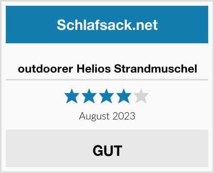  outdoorer Helios Strandmuschel Test
