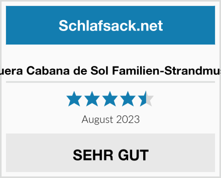  Mapuera Cabana de Sol Familien-Strandmuschel Test