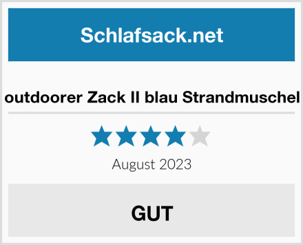  outdoorer Zack II blau Strandmuschel Test