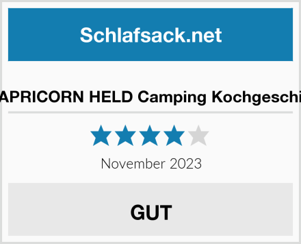  CAPRICORN HELD Camping Kochgeschirr Test