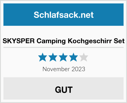  SKYSPER Camping Kochgeschirr Set Test