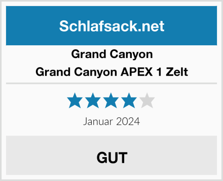 Grand Canyon Grand Canyon APEX 1 Zelt Test