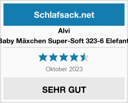 Alvi Baby Mäxchen Super-Soft 323-6 Elefant  Test