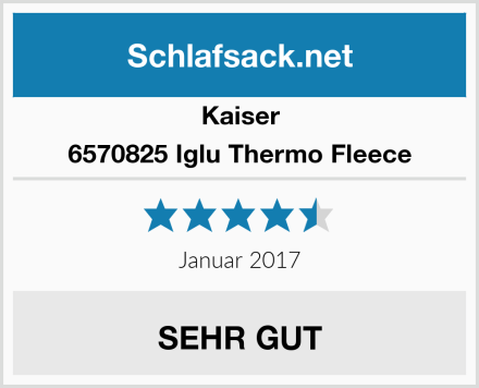 Kaiser 6570825 Iglu Thermo Fleece Test