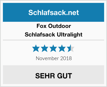 Fox Outdoor Schlafsack Ultralight Test