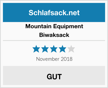 Mountain Equipment Biwaksack Test