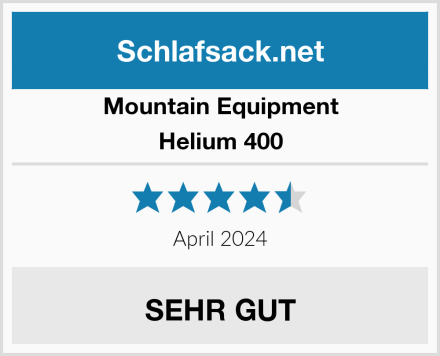 Mountain Equipment Helium 400 Test
