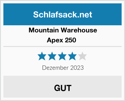 Mountain Warehouse Apex 250  Test