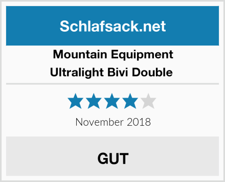 Mountain Equipment Ultralight Bivi Double  Test