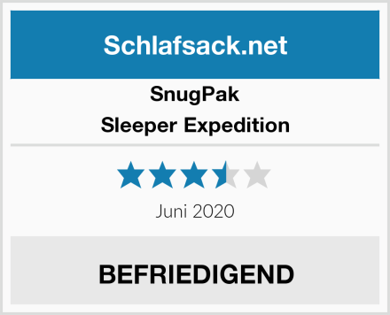SnugPak Sleeper Expedition Test