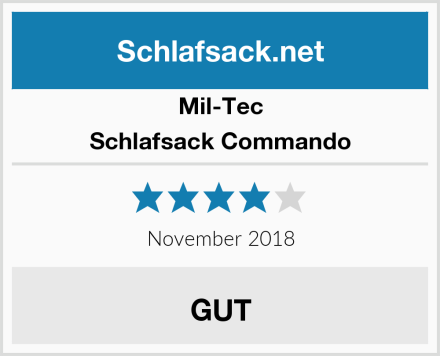 Mil-Tec Schlafsack Commando Test