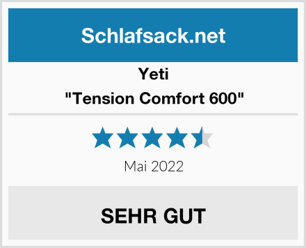 Yeti "Tension Comfort 600" Test