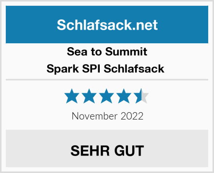 Sea to Summit Spark SPI Schlafsack  Test