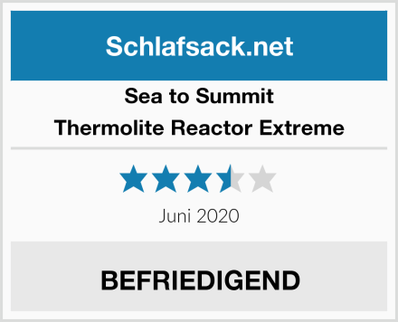 Sea to Summit Thermolite Reactor Extreme Test
