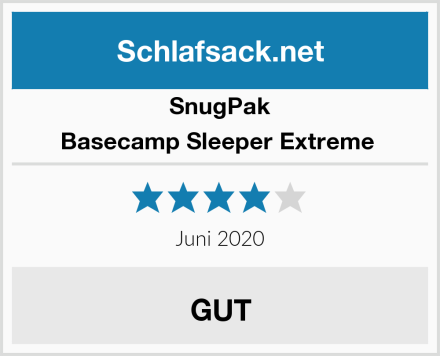 SnugPak Basecamp Sleeper Extreme  Test