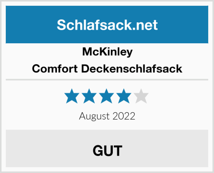 McKINLEY Comfort Deckenschlafsack Test