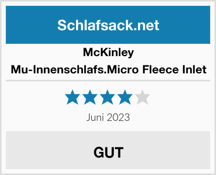 McKINLEY Mu-Innenschlafs.Micro Fleece Inlet Test