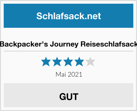  Backpacker's Journey Reiseschlafsack Test