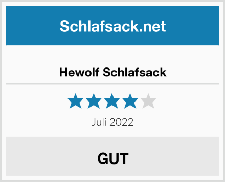  Hewolf Schlafsack Test