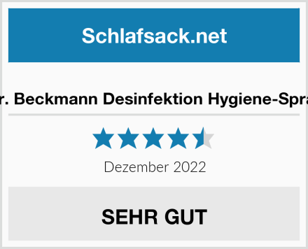  Dr. Beckmann Desinfektion Hygiene-Spray Test