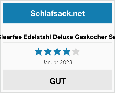  Clearfee Edelstahl Deluxe Gaskocher Set Test