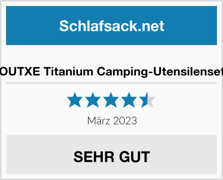  OUTXE Titanium Camping-Utensilenset Test